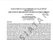 Kajian Perancangan Perkerasan Jalan Beton Prategang