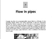 Flow in Pipes