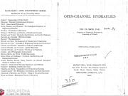 Open Channel Hydraulics