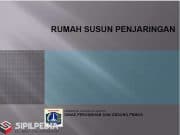 Pengembangan Rumah Susun Penjaringan Pemda DKI Jakarta