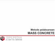 Metode Mass Concrete