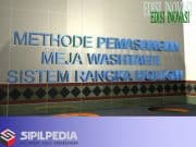 Metode Pemasangan Meja Wastafel Sistem Rangka Hollow