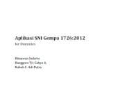 Aplikasi SNI Gempa 1726-2012