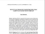 Penggunaan Block Set pada Elemen Beton Pracetak