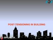 Post Tensioning in Building