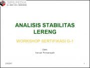 Analisis Stabilitas Lereng