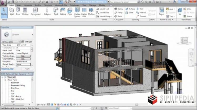 Designing a House in Revit Architecture | Sipilpedia