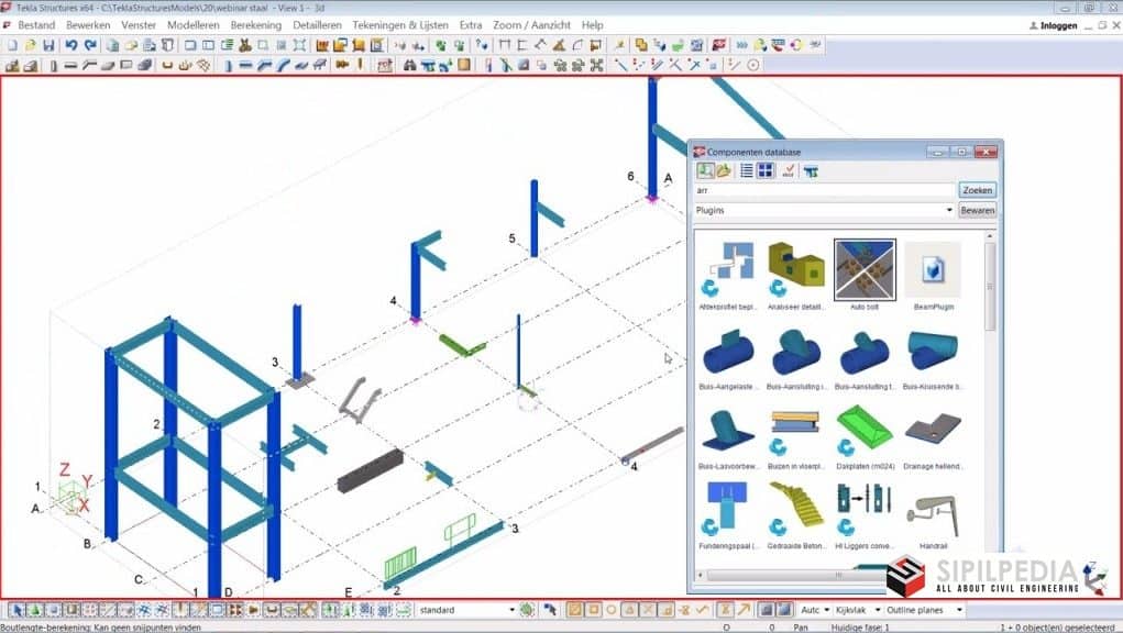 Создание чертежей в разных конфигурациях Tekla Structures - YouTube