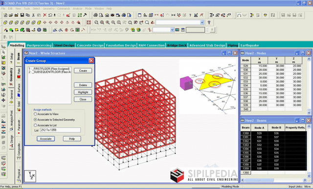 Use a Mesh on STAAD.Pro V8i Explained  Sipilpedia