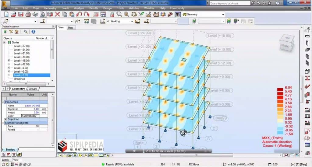 Modelling, Analysis and Design of Building in Robot Structural Analysis ...