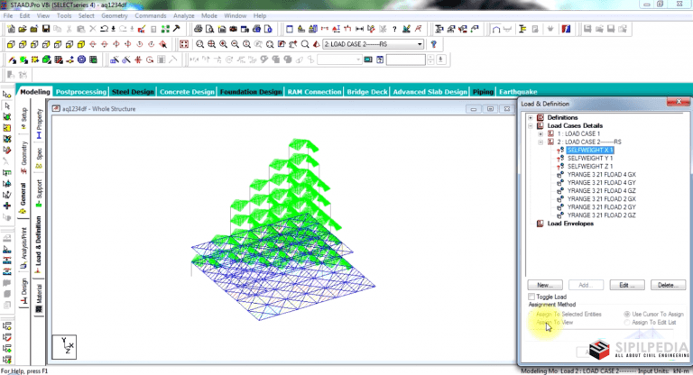 STAAD Pro Tutorial: Dynamic Analysis using Response Spectrum Method ...