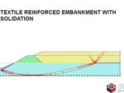 GEOTEXTILE REINFORCED EMBANKMENT WITH CONSOLIDATION