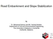 Road Embankment and Slope Stabilization