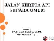 Jalan Kereta Api Secara Umum