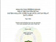 TA Pelat Beton Pracetak (Hollow core Slab)