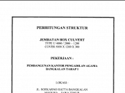 Perhitungan Struktur Jembatan Box Culvert