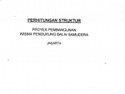 Perhitungan Struktur Proyek Balai Samudra Jakarta 2010