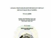 Analisa Tekuk Kolom Konstruksi Kayu Dengan Menggunakan Pelat Kopel