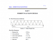 Perhitungan Struktur Jembatan Rangka 45 m