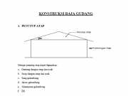 Konstruksi Baja Gudang Disertai Contoh Perhitungan Gudang