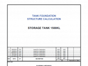 Tank Foundation Structure Calculation Storage Tank 1500kl