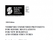 NEHRP Recommended Provisions For Seismic Regulations For New Buildings And Other Structures