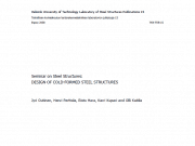Design Of Cold Formed Steel Structures