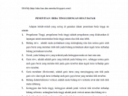 Penentuan Beda Tinggi Dengan Sifat Datar