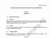 Metode Pengujian Kuat Tekan Beton Inti Pemboran