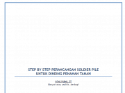 Step By Step Perancangan Soldier Pile Untuk Dinding Penahan Tanah (Menggunakan Etab)