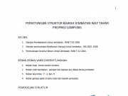 Perhitungan Struktur Bawah Jembatan Way Tahmi Propinsi Lampung