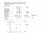 Perhitungan Tulangan Kolom Beton