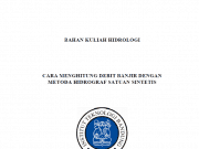 Cara Menghitung Debit Banjir Dengan Metoda Hidrograf Satuan Sintetis