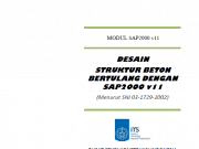 Desain Struktur Beton Bertulang Dengan SAP 2000 V11 (Menurut Sni 03‐1729‐2002)
