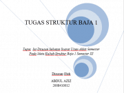 Tugas Struktur Baja 1