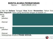 Berita Acara Pembayaran Proyek Pemerintah