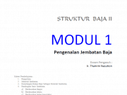 MODUL 1 Pengenalan Jembatan Baja