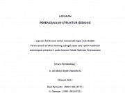 Laporan Perencanaan Struktur Gedung