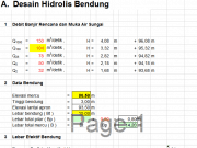 Desain Hidrolis Bendung