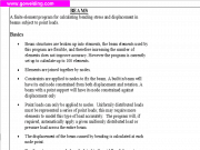 Beam Finite Element Program (Using Matrix Dispacement)