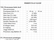 Perhitungan Sloof (Tie Beam)