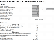 Perhitungan Konstruksi Kayu Lengkap