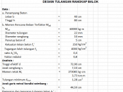 Desain Tulangan Rangkap Balok