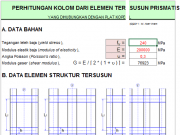 STEEL-COLUMN (Perhitungan Kolom Dari Elemen Tersusun Nonprismatis Dan Prismatis)