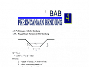 Perencanaan Bendung Kolam Olak MDO MDS