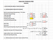 Pondasi tiang pancang (pada Jembatan)