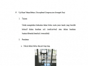 Uji Kuat Tekan Bebas (Unconfined Compression Strength Test)