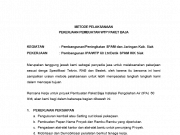 Metode Pelaksanaan Pekerjaan Pembuatan WTP Paket Baja