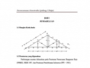 Contoh perencanaan kuda – kuda baja