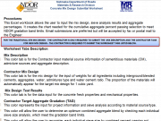 Concrete Mix Design Submittal Worksheet